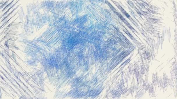 Dibujo Arte Color Azul Fondo Abstracto — Vídeo de stock