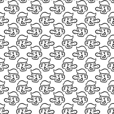 Sevimli adam çizgi filminin kusursuz deseni