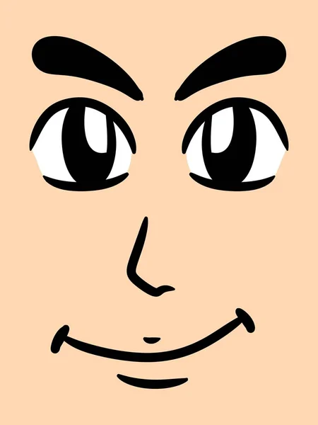 かわいい顔の男漫画の背景 — ストック写真