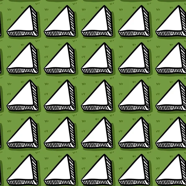 Бесшовный Рисунок Фона Форме Треугольника — стоковое фото
