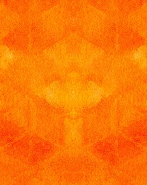 橙色背景的艺术水彩画 — 图库照片