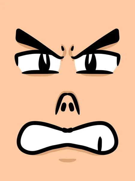 Cute Face Man Cartoon Background — Stock Photo, Image