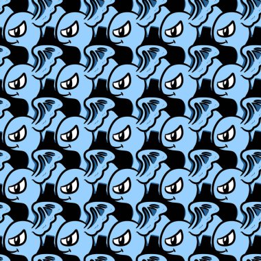 Sevimli canavar çizgi filminin kusursuz deseni