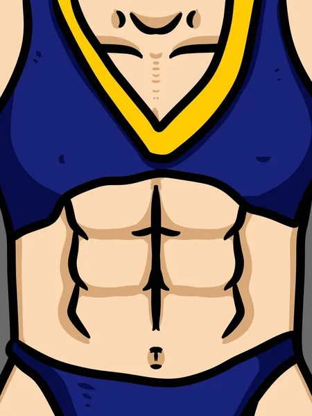 Art Sexy Body Man Cartoon Background — Stock Photo, Image