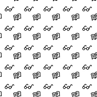 Kusursuz bir çizgi roman ve gözlük deseni.