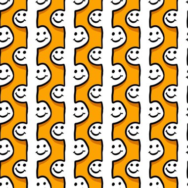 Tatlı çizgi film arkaplanının kusursuz deseni