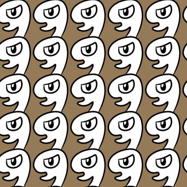 Sevimli canavar çizgi filminin kusursuz deseni