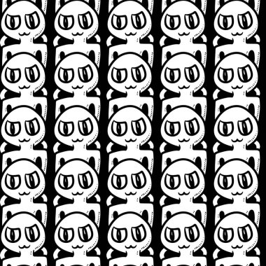 Sevimli canavar çizgi filminin kusursuz deseni