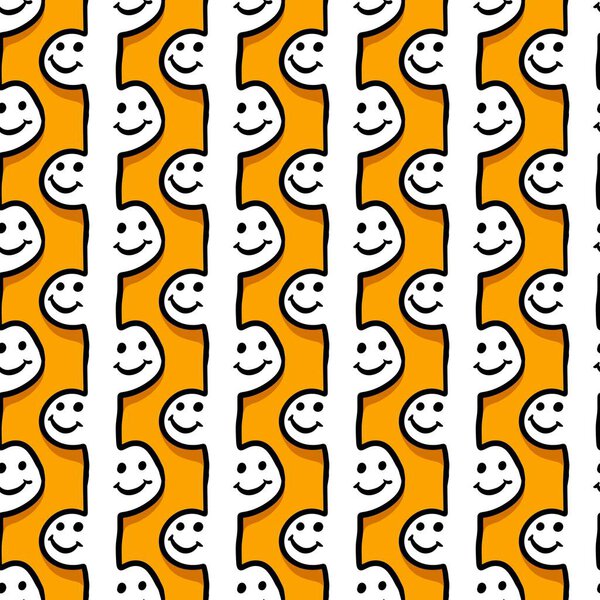 seamless pattern of cute cartoon background