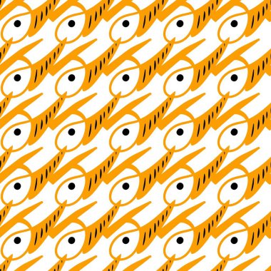 Sevimli canavar çizgi filminin kusursuz deseni