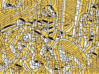 Soyut arkaplanın sarı rengi