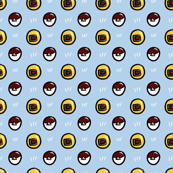 бесшовный узор цветного шара фона