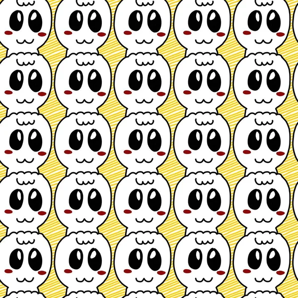 Seamless Pattern Cute Cartoon — Stock Photo, Image