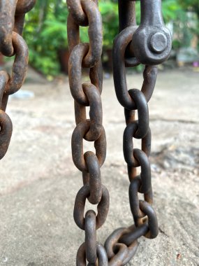 old chain in garden
