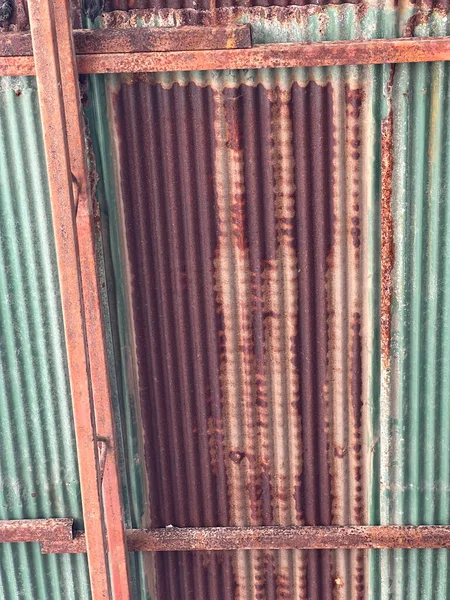 old rusty metal fence. background. texture