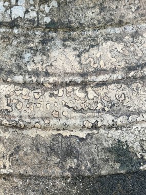 Eski taş duvarın dokusu. Tasarım için soyut grunge arkaplanı.