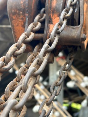 Çelik zincir, endüstriyel arkaplan