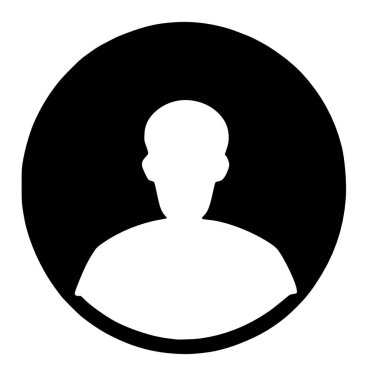 beyaz illüstrasyonda kullanıcı simgesi