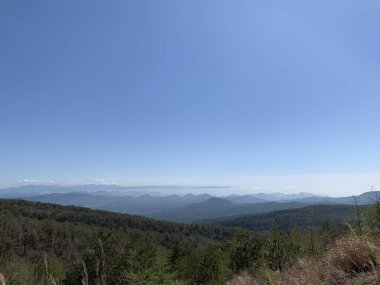 Dağların güzel manzarası