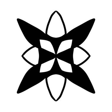 flower icon on white illustration