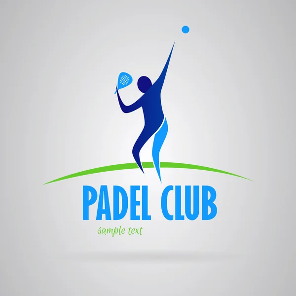 ロゴ padel (パドルテニス) — ストックベクタ