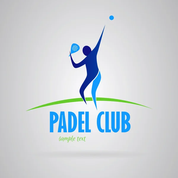 Logo padel (remo de tênis ) — Vetor de Stock