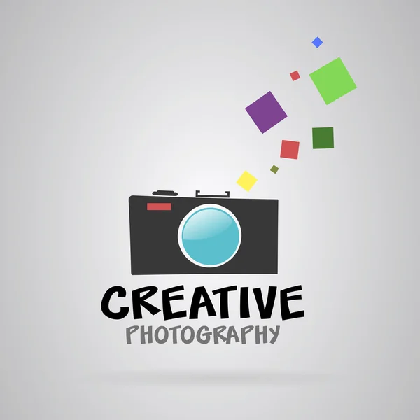 Logo fotografía de cámara — Archivo Imágenes Vectoriales