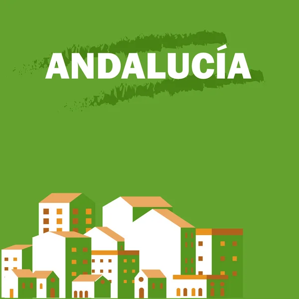 Andalusiens dag. Affisch — Stock vektor