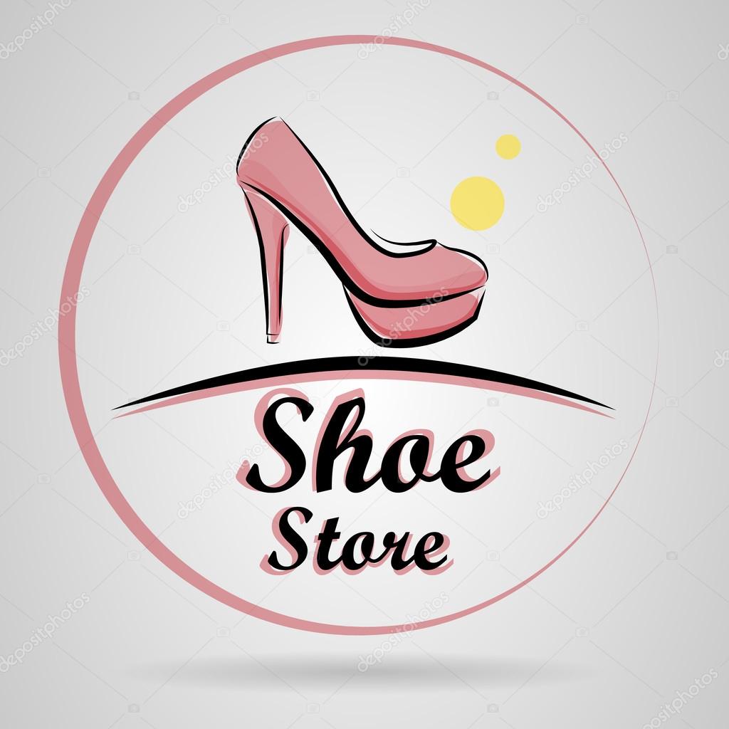 Logo shoes in vector format