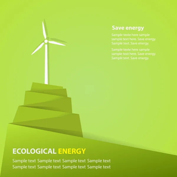 Ökologische Energie — Stockvektor