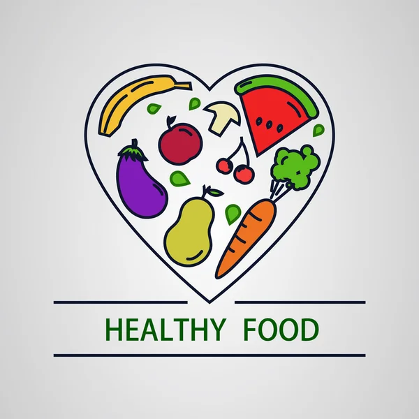 Здорове харчування — стоковий вектор