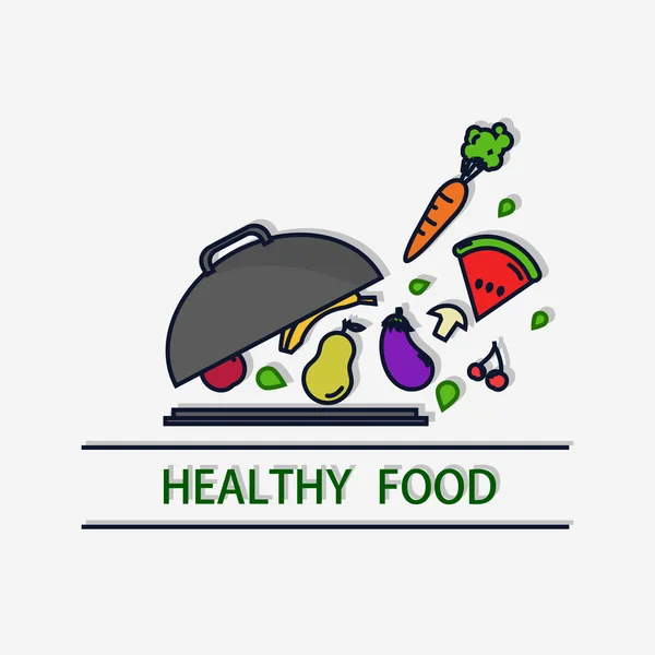 Healthy food — Stock Vector