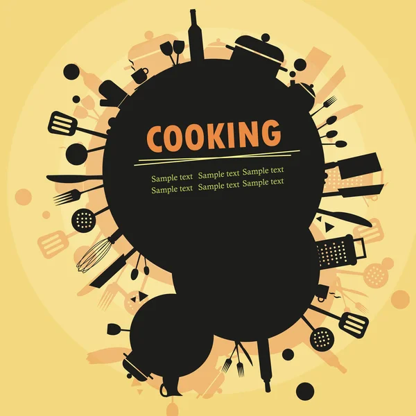 Cooking background — Stock Vector