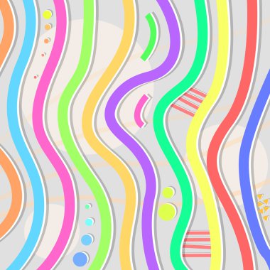 Renkli satırlarla soyut arkaplan