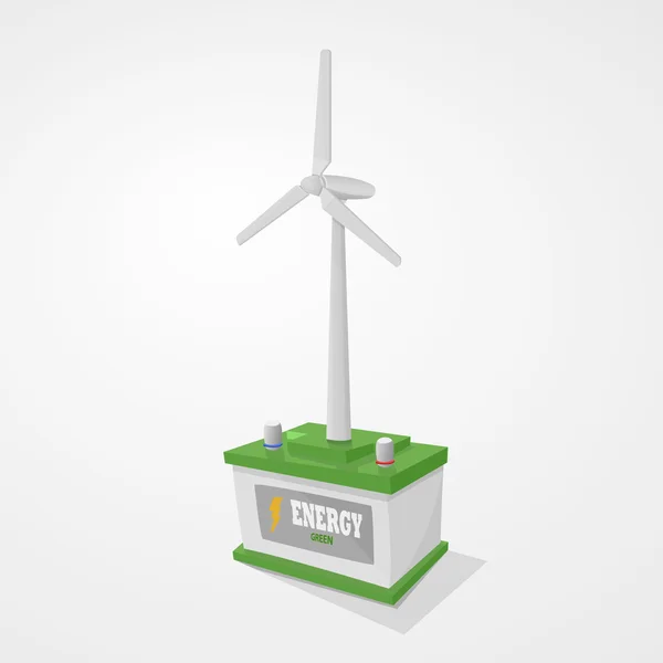 Save energy green — Stock Vector