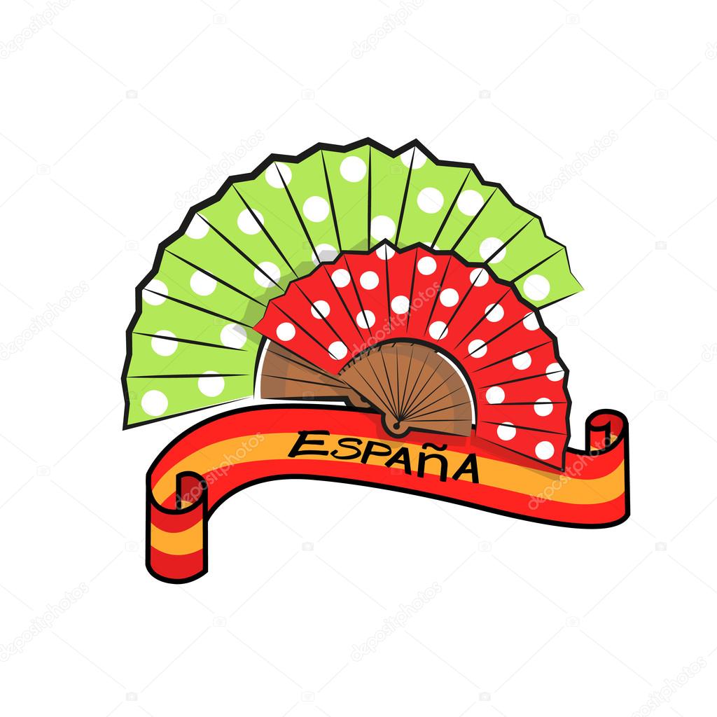 Detener Esquivar vendedor Flamenco fans imágenes de stock de arte vectorial | Depositphotos