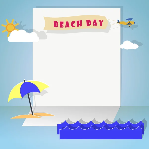 Plaj Günü — Stok Vektör