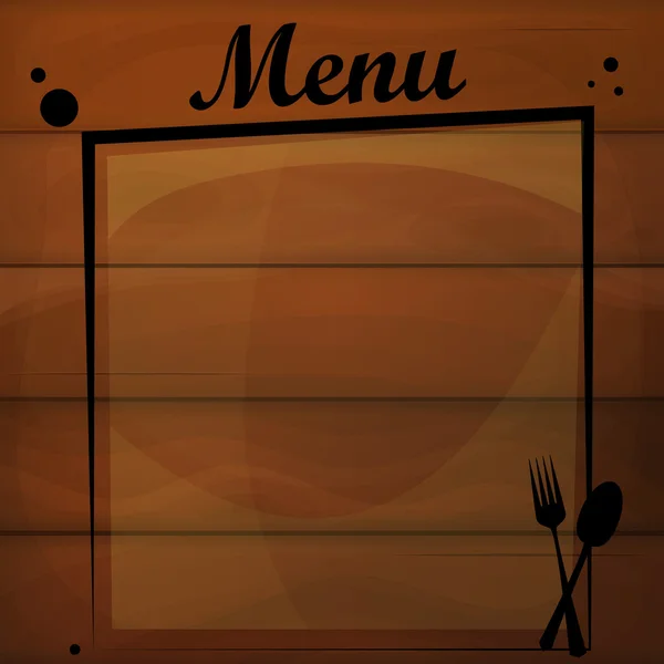 Menu card — Stock Vector