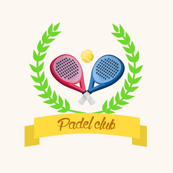 Padel club — Stock Vector