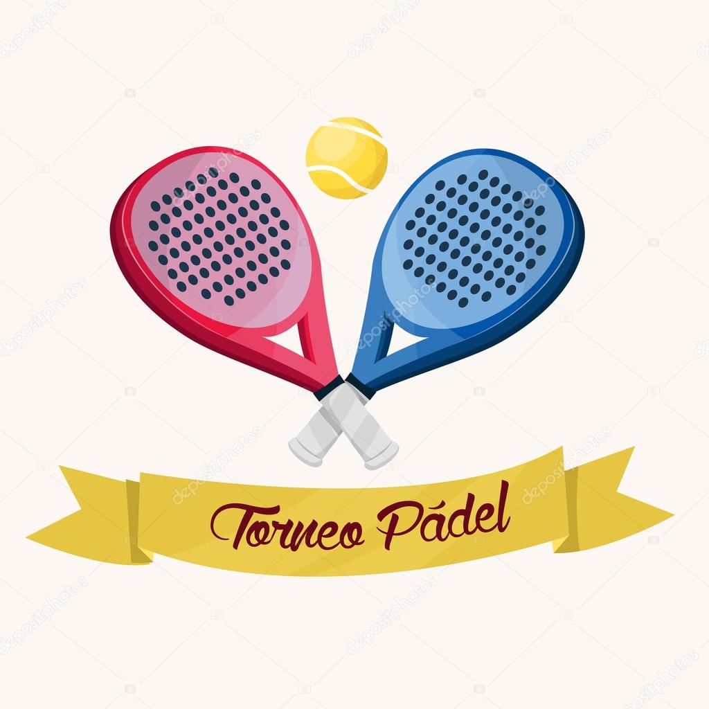 Padel tournament. Spanish text