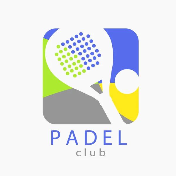 Club de pádel de logo — Archivo Imágenes Vectoriales