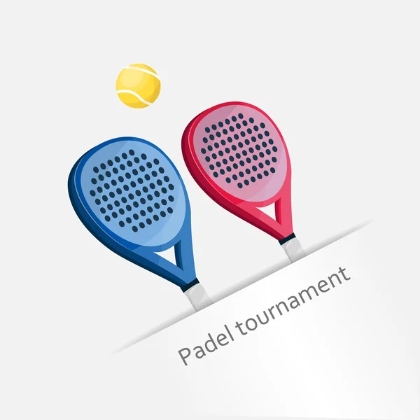 Padel tournament — Stock Vector