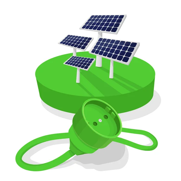 Energia solare — Vettoriale Stock
