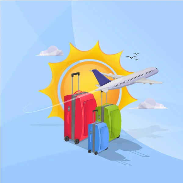 Voyage, vacances d'été — Image vectorielle