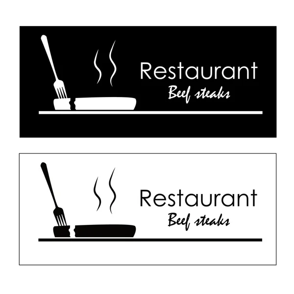 Logotipo da comida grelhada — Vetor de Stock