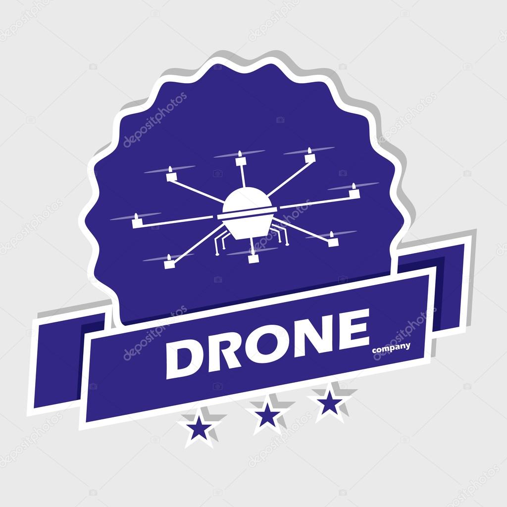 Logo drone in flight