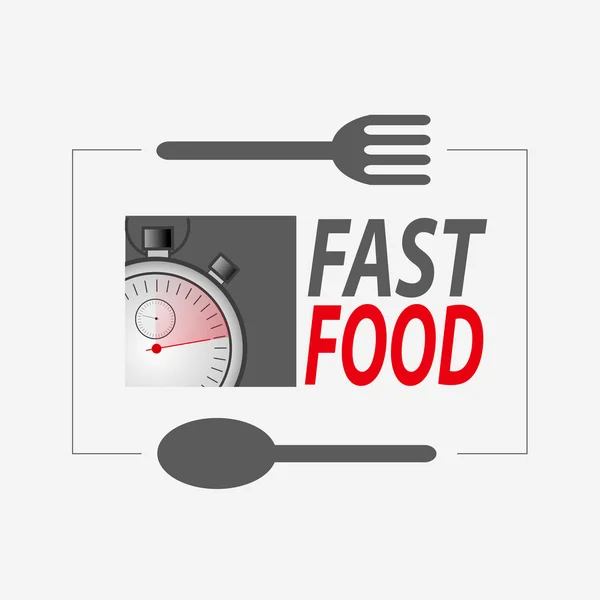 Логотип быстрого питания — стоковый вектор