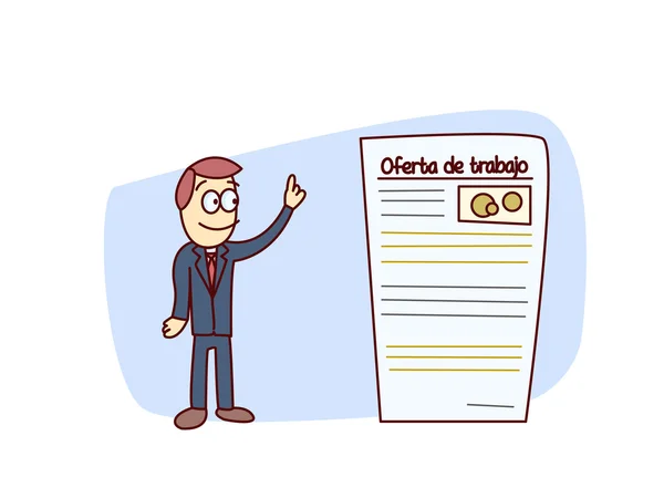 Candidato para el puesto — Vector de stock