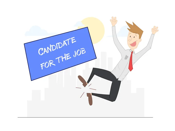 Candidate for the job — Stock Vector