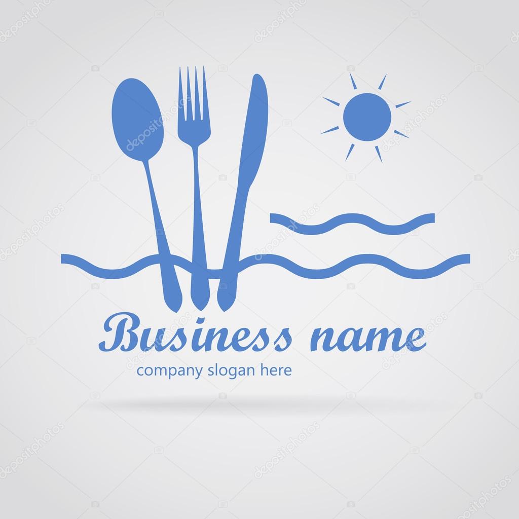 Logo restaurant, seafood.